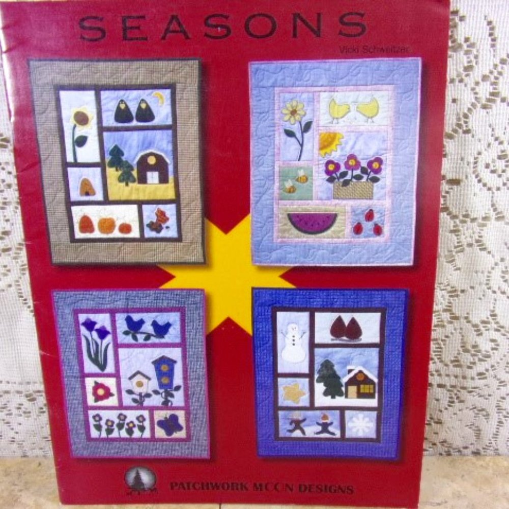 Seasonal Quilts Book, Quilts for all Seasons, Fall Quilt, Winter Quilt, Quilting